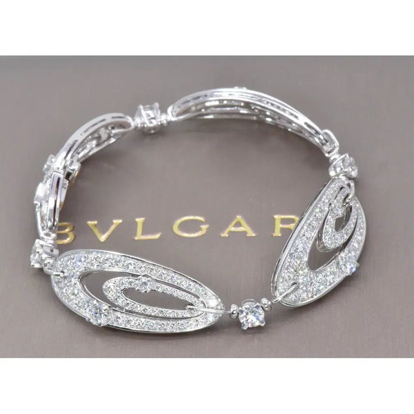 Bvlgari ‘Elisia’ 7ct Diamond and 18k White Gold Bracelet