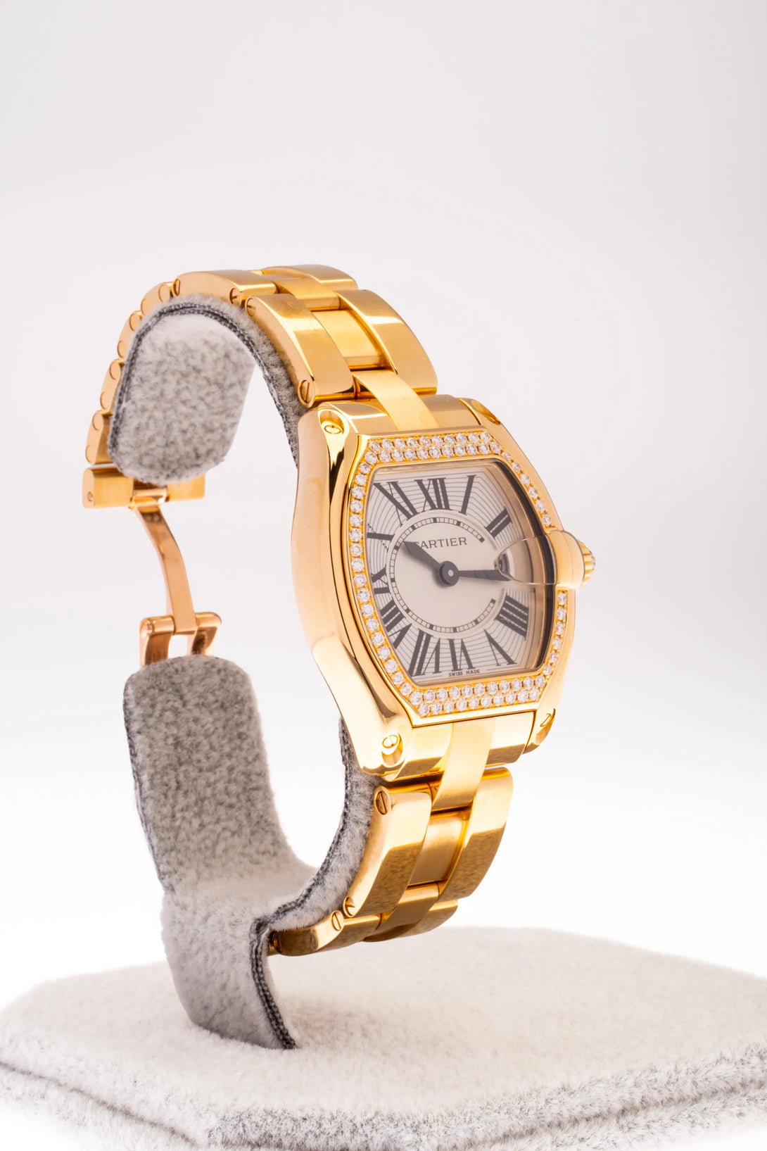 Cartier Roadster 31 mm 18k Yellow Gold Factory Diamond Watch