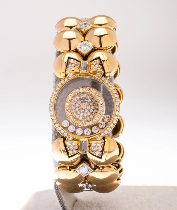 Chopard ‘Happy Diamonds’ Watch 5 ct Diamonds 18k Gold