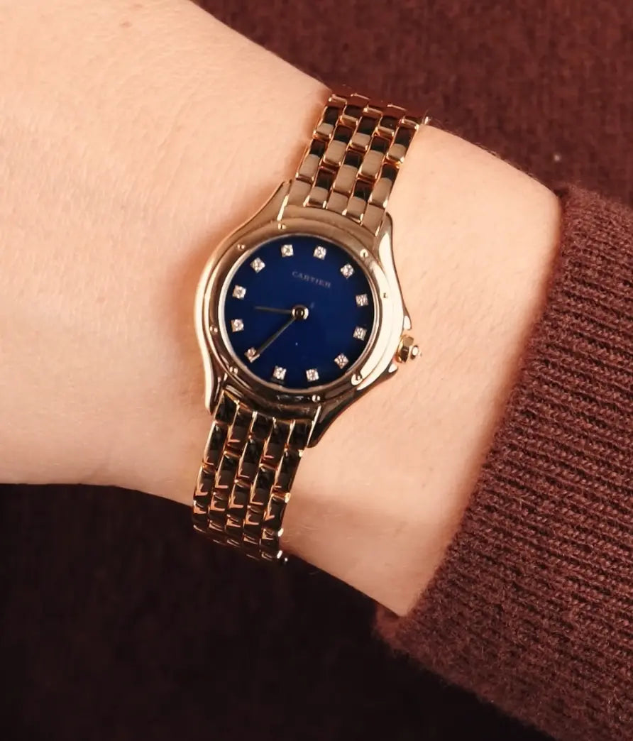 Cartier Panthere Cougar Watch 26mm Yellow Gold Diamond