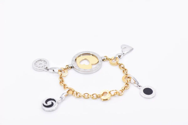 Bvlgari ‘Tonto’ Bi-Metal Charm Bracelet