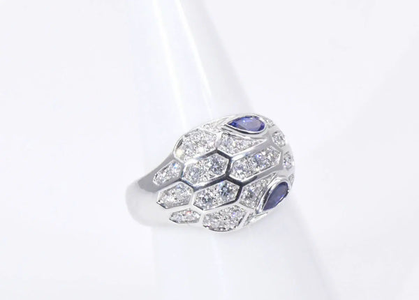 Bulgari Serpenti Seduttori Sapphires, Diamonds And 18k Gold Ring