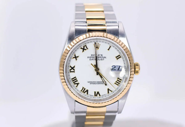 Rolex Oyster Perpetual Datejust 36mm BI-Metal Watch