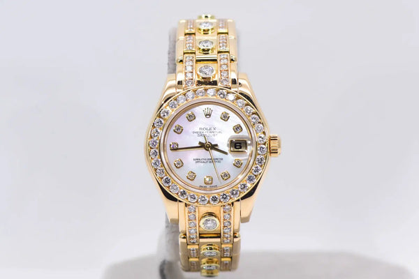 Rolex Pearlmaster Masterpiece 29mm 18k Yellow Gold and Diamonds