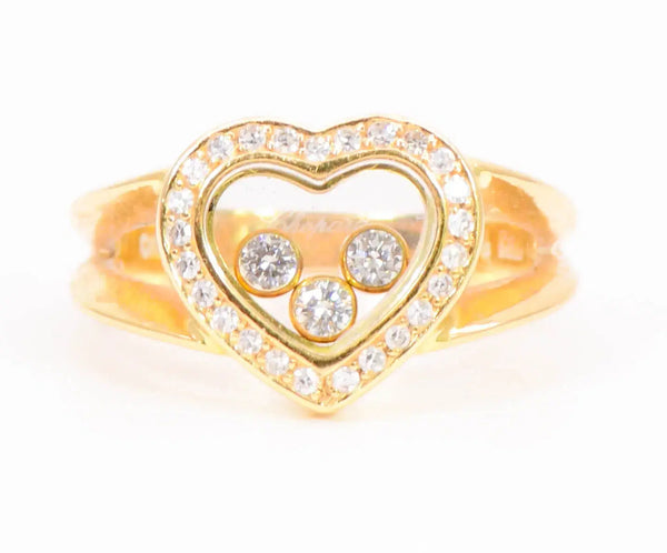 Chopard ‘Happy Diamonds’ 18k Yellow Gold Ring