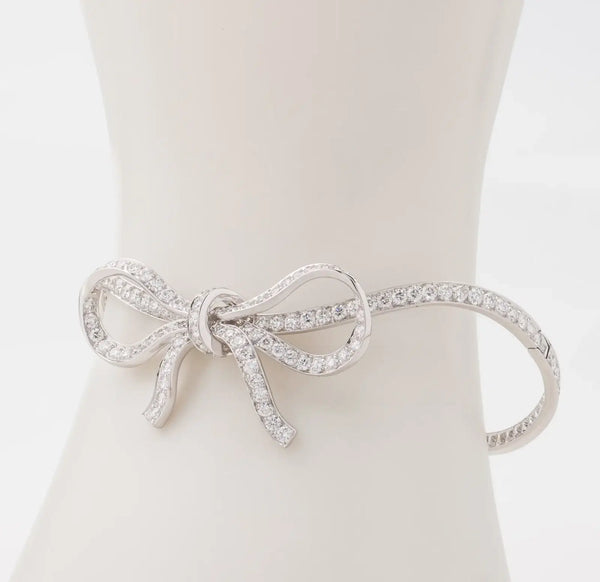 Dior ‘Debutante’ Bow Bracelet 18k White Gold Diamonds High Jewellery