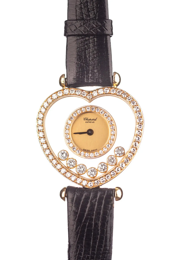 Chopard ‘Happy Diamonds’ Heart Watch 1ct Diamond 18k Gold