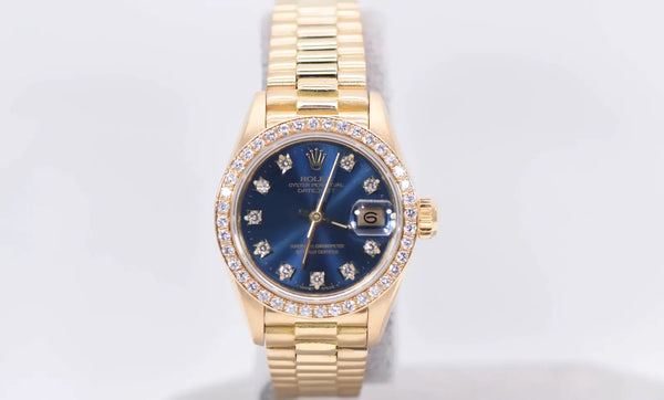 Rolex Oyster Perpetual Datejust 26mm 18k Gold Watch