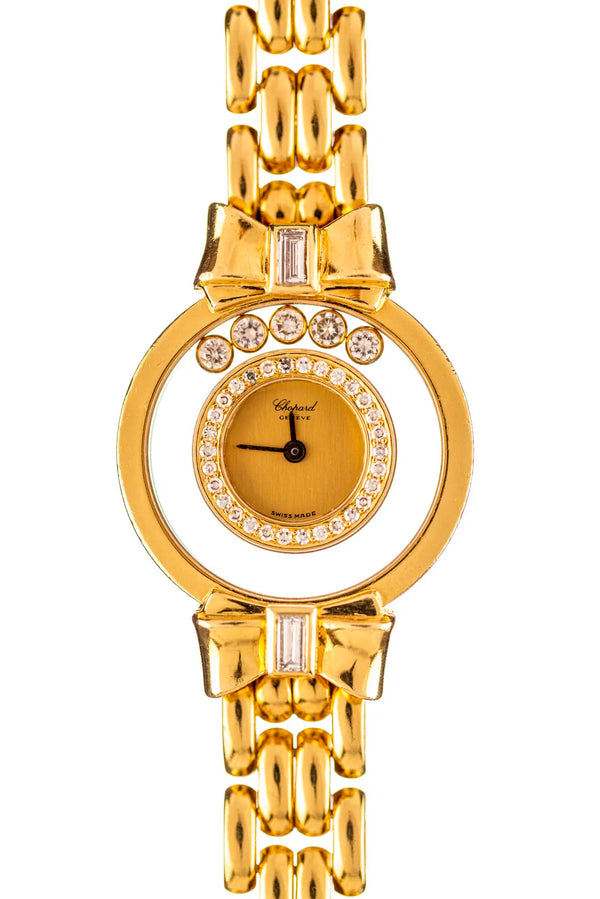 Chopard ‘Happy Diamonds’ Watch 1 ct Diamond 18k Gold