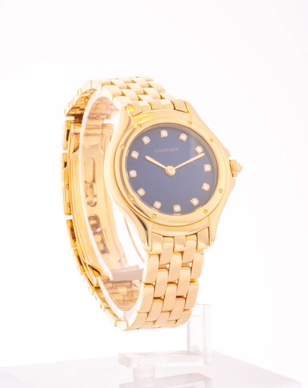 Cartier Panthere Cougar Watch 26mm Yellow Gold Diamond