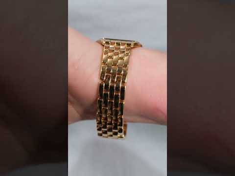 Cartier Panthere Watch 27mm Factory Diamond 18k Yellow Gold