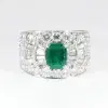 Bvlgari ‘Trombino’ Emerald & Diamond Ring