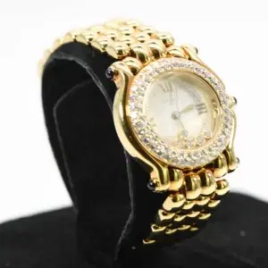 Chopard 'Happy Sport' 26mm 18k Yellow Gold