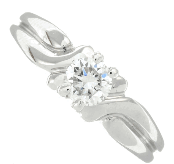 Boucheron Single-Stone Diamond Platinum Ring