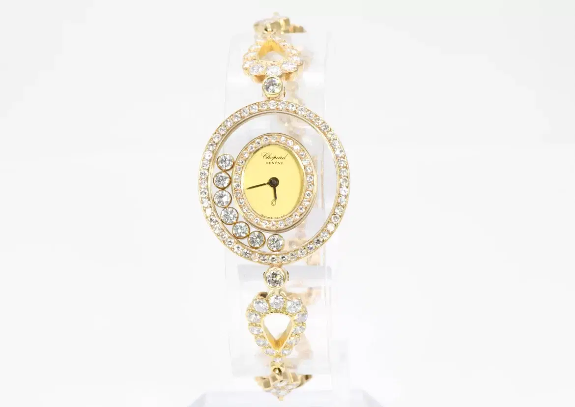 Chopard ‘Happy Diamonds’ 18k Yellow Gold Watch