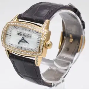 Patek Philippe ‘Gondolo Gemma’ 18k Rose Gold and Diamond Watch