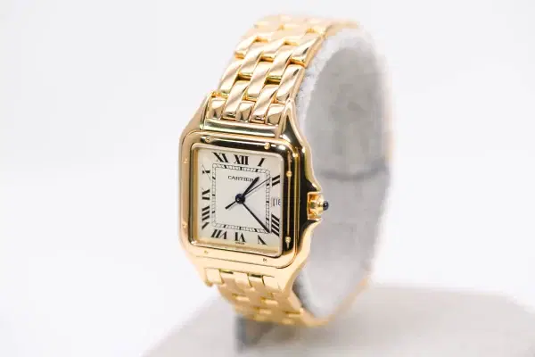 Cartier ‘Panthere’ 27mm Unisex 18k Yellow Gold Wristwatch