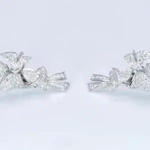 Van Cleef & Arpels Diamond and White Gold Earrings