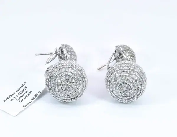 White Gold And Diamond Earrings