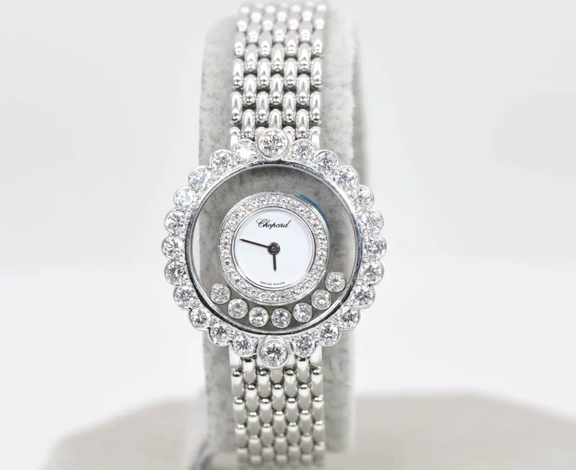 Chopard ‘Happy Diamonds Icons’ 18k White Gold Watch