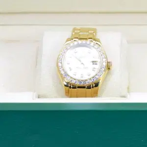 Rolex Datejust Ladies Pearlmaster 29mm Yellow Gold Watch