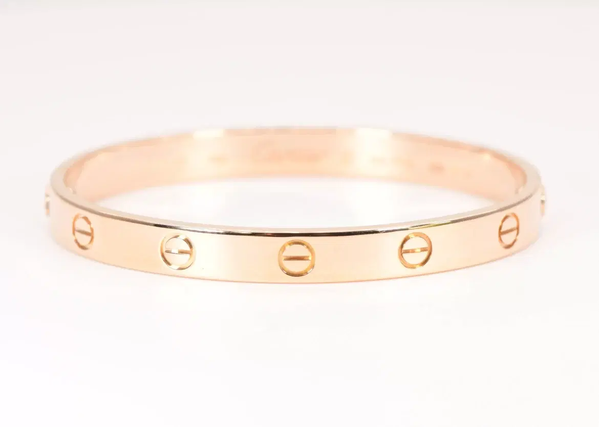 Cartier 'Love' 18k Yellow Gold Bracelet Size 17