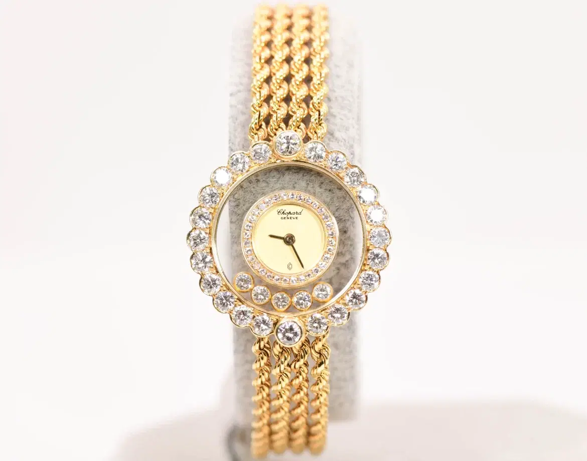 Chopard ‘Happy Diamonds Icons’ 18k Yellow Gold Watch