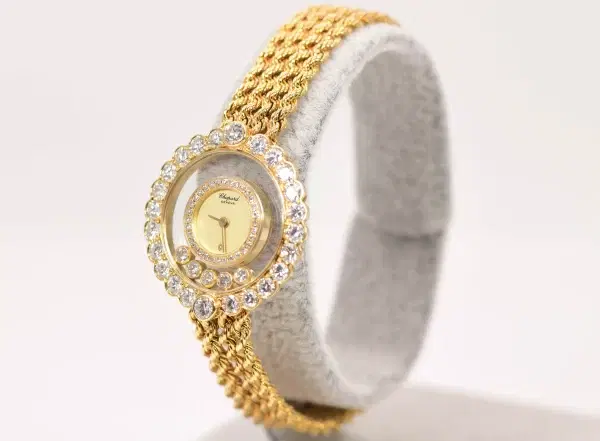 Chopard ‘Happy Diamonds Icons’ 18k Yellow Gold Watch