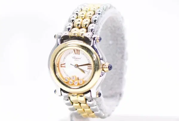 Chopard 'Happy Sport' 26mm 18k Yellow Gold And Steel Watch