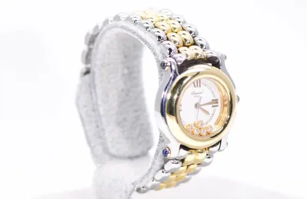 Chopard 'Happy Sport' 26mm 18k Yellow Gold And Steel Watch