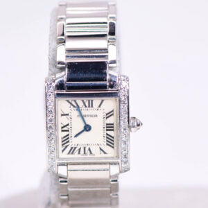 Cartier Tank Francaise Ladies Watch 18k White Gold