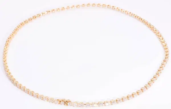 Cartier Diamond Riviere Necklace 18k Yellow Gold