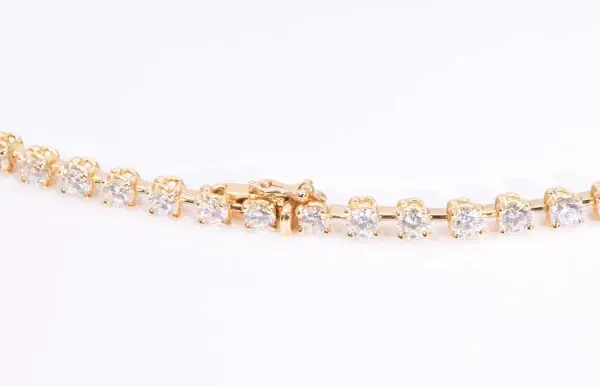 Cartier Diamond Riviere Necklace 18k Yellow Gold