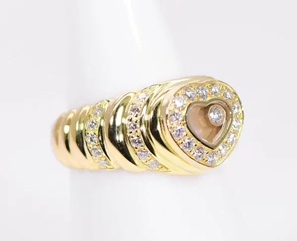 Chopard ‘Happy Diamonds’ 18k Yellow Gold Ring