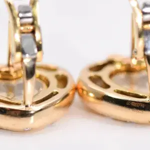 Chopard ‘Happy Diamonds’ 18k Yellow Gold Heart Earrings