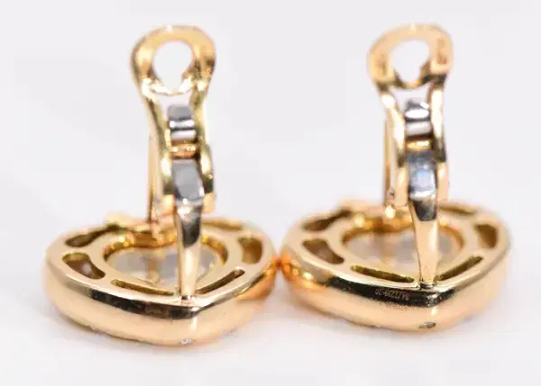 Chopard ‘Happy Diamonds’ 18k Yellow Gold Heart Earrings