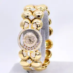 Chopard ‘Happy Diamonds’ Watch 5 ct Diamonds 18k Gold