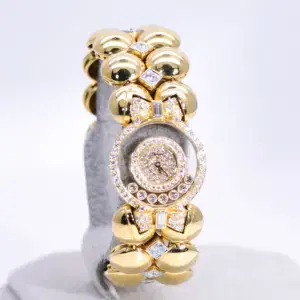 Chopard ‘Happy Diamonds’ Watch 5 ct Diamonds 18k Gold