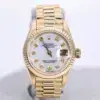 Rolex Oyster Perpetual Datejust 26mm 18k Gold Ladies Watch