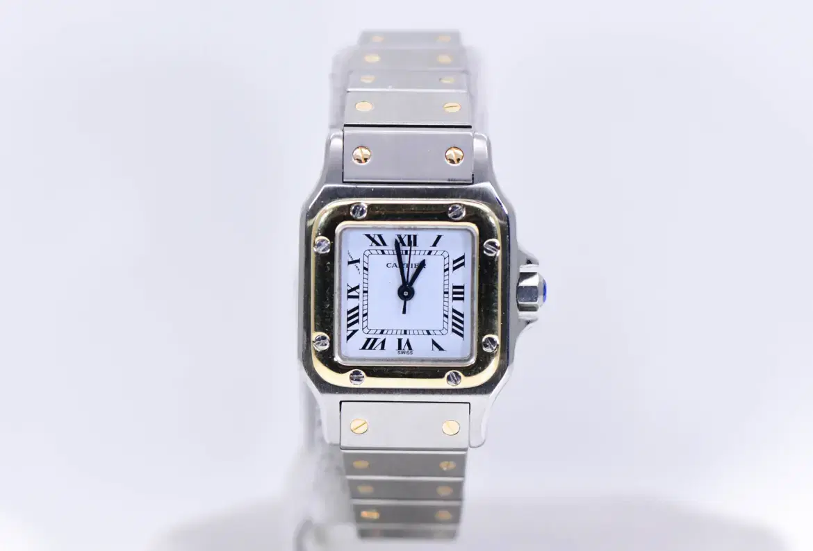 Cartier Santos Ladies Watch 24mm Yellow Gold & Steel