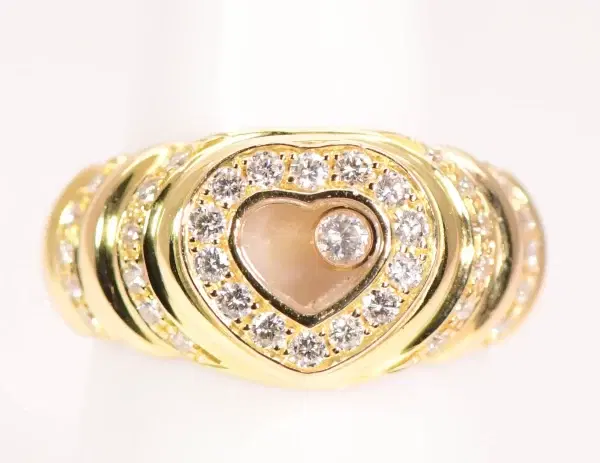 Chopard ‘Happy Diamonds’ 18k Yellow Gold Ring