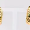 Bulgari/Bvlgari ‘Spiga’ Earrings Clip on 18k Yellow Gold