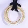 Cartier Trinity Necklace 1.16 Ct 18k Tricolour Gold