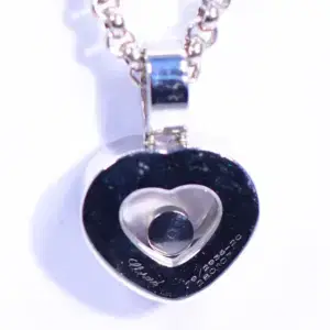 Chopard Happy Diamonds 18k White Gold Heart Necklace