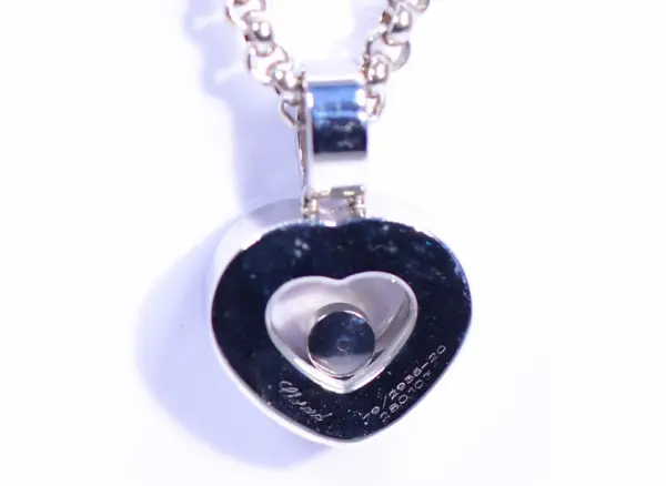 Chopard Happy Diamonds 18k White Gold Heart Necklace