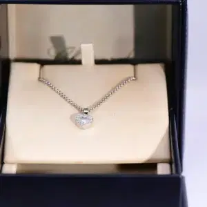 Chopard Happy Diamonds 18k White Gold Heart Necklace