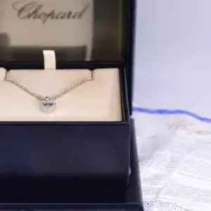 Chopard Happy Diamonds 18k White Gold Heart Necklace