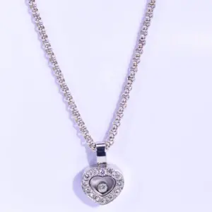 Chopard Happy Diamonds 18k White Gold Heart Necklace