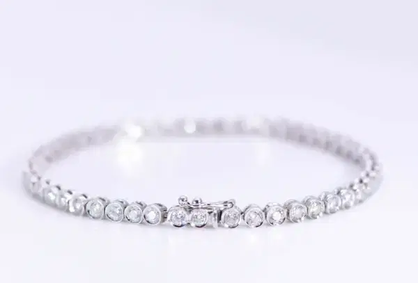 Diamond Bracelet 2.3ct 18k White Gold Sold In A Tiffany & Co. Box