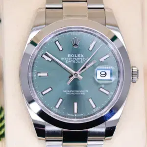 Rolex Datejust 41 126300 Green Dial Brand New